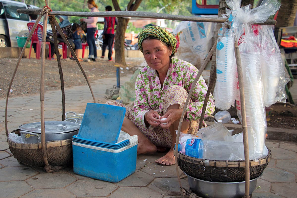 Die schönsten Kambodscha Sehenswürdigkeiten – auf dem Crab Market in Kep