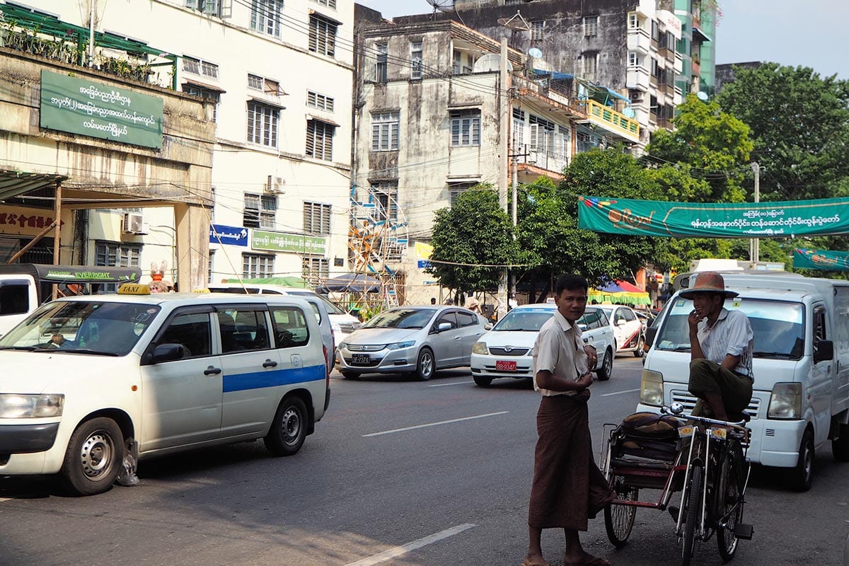 Unsere schönsten Myanmar Sehenswürdigkeiten: Downtown in Yangon