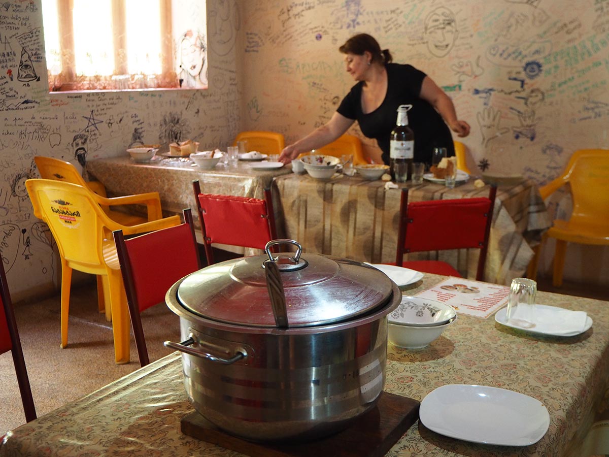 In einem georgischen Restaurant