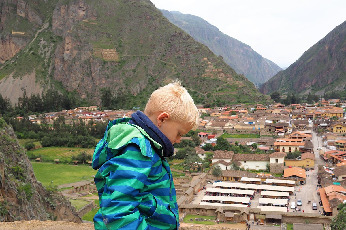 Festung von Ollantaytambo – Ausblick auf die Stadt