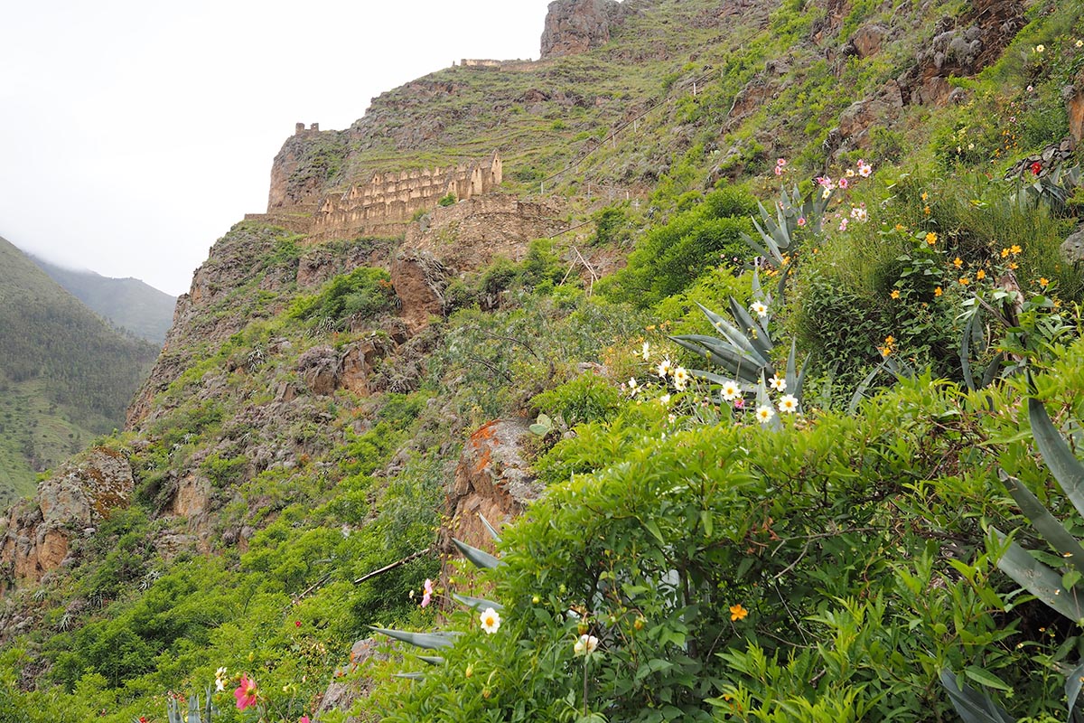 Ollantaytambo Vorratsspeicher der Inkas