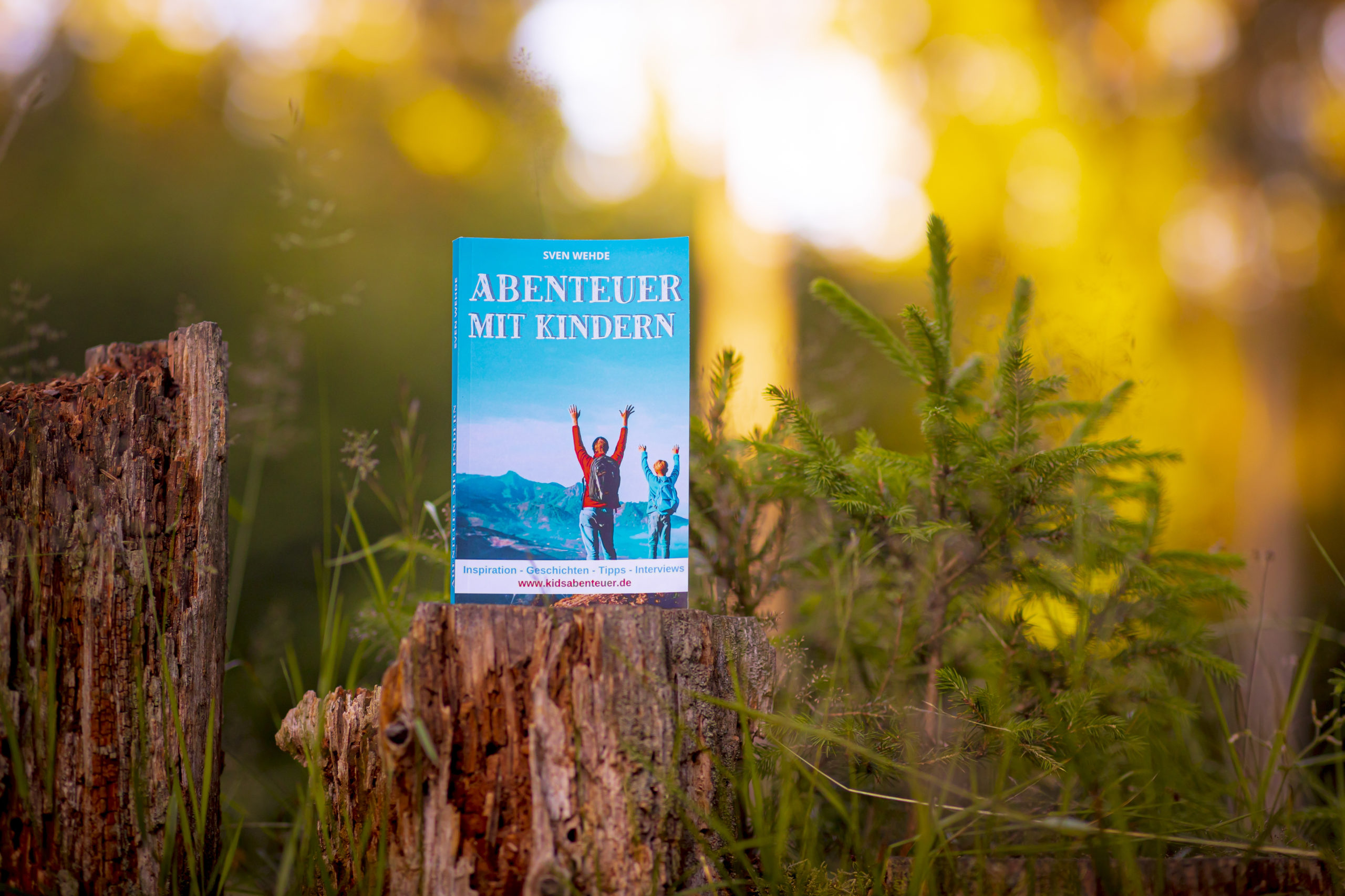 Abenteuer mit Kindern das Buch in der freien Natur